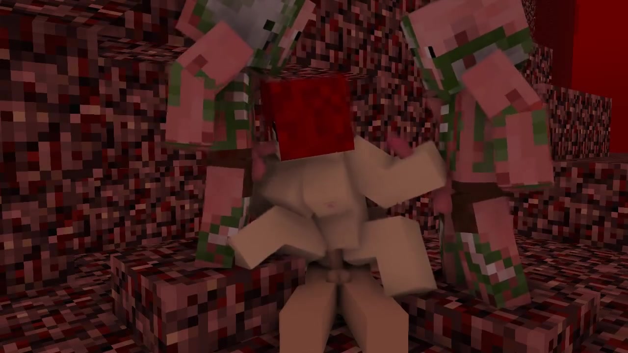 Групповой секс с виртуальными подругами в Minecraft