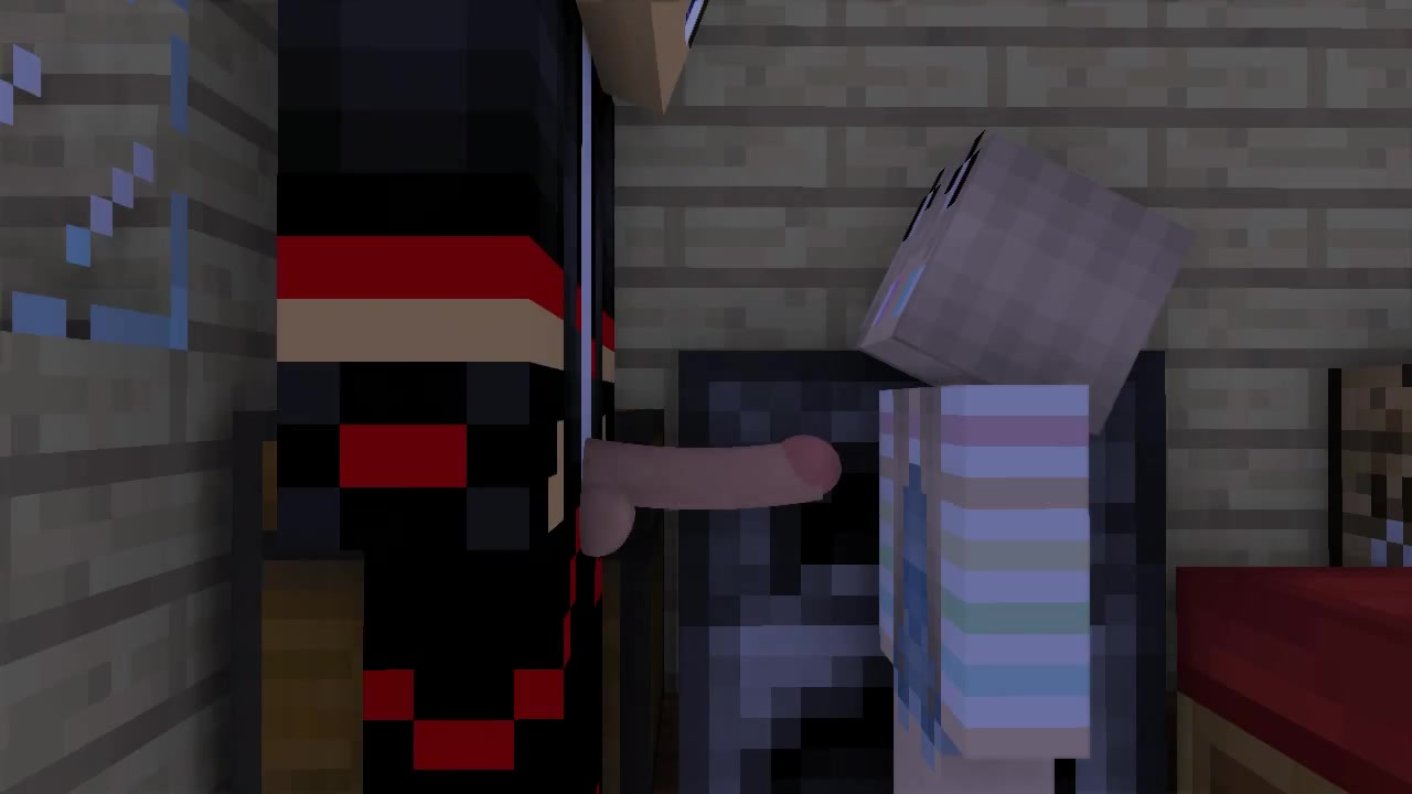 Нереальный минет в Minecraft: она знает, как порадовать парня!